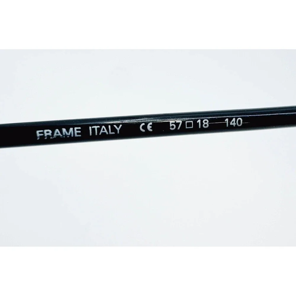 Marchon 111 Eyeglasses Mens Black Aviator Double Bridge Italy 57-18-140 033